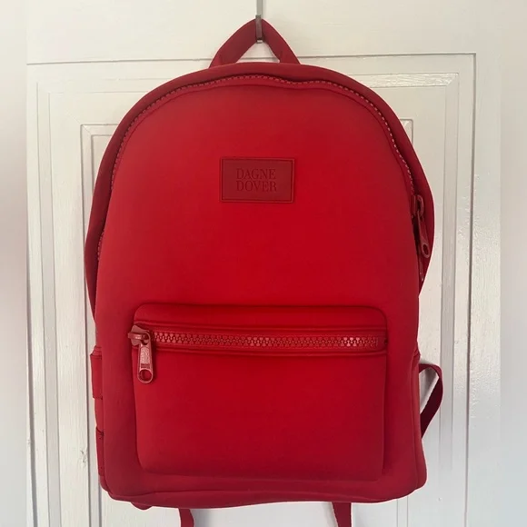 Dagne Dover Red Dakota Backpack Size Medium - Picture 1 of 9